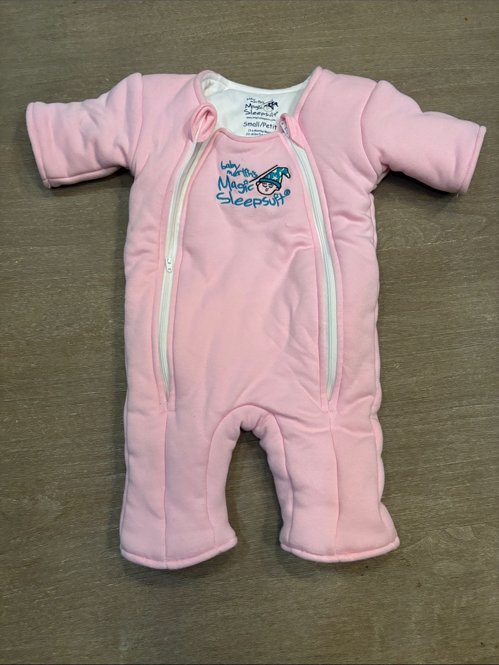 Baby Merlin's Magic Sleepsuit Pink Infant Sz small 3-6 mo 12-18lbs